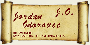 Jordan Odorović vizit kartica